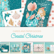 Coastal Christmas Cards and Paper Goods