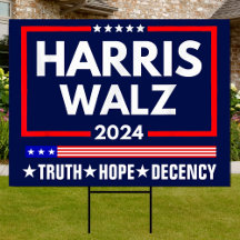 Harris Walz Truth Hope Decency Harris Walz 2024