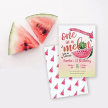 Watermelon "one in a melon" birthday