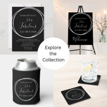 50 Fabulous Birthday Party Supplies Black Silver