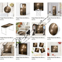 Gifts with foggy Piazza San Marco, Venice design