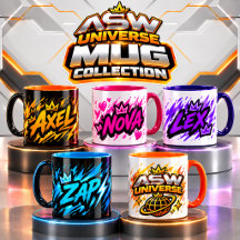 Mugs - ASW Universe - Axel, Nova, Lex & Zap 