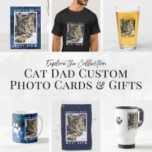 Bestselling Cat Dad Custom Photo Cards and Gifts