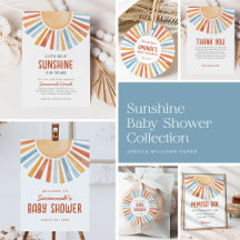 Gender Neutral Watercolor Sunshine Baby Shower