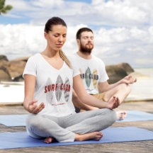 Surf Club Summer Beach Vacation Funny Vintage