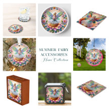 Colorful Summer Fairies With Flowers 