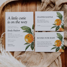 A Little Cutie Is On The Way Citrus Baby Shower