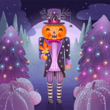 Halloween Jack o' lantern Nutcracker
