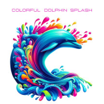 Colorful Dolphin Splash 