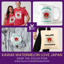Kawaii WATERMELON LOVE JAPAN Cute Summer Gifts