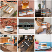 Vintage Dark Multicolor Uniform Stripes 