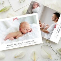 Little Bow Baby Announcement Collections