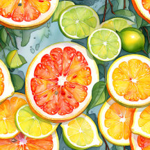 Lemon, Limes, Grapefruit and Oranges Home Décor 