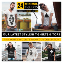 Black and White Geometric Tattoo Triangle Shapes