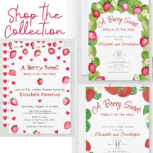 Berry Sweet Strawberry Baby Shower Theme 
