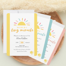 Tiny Miracle - Sunshine Baby Shower Collection
