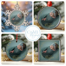  Gold Snowflake Christmas Grandparents Ornaments