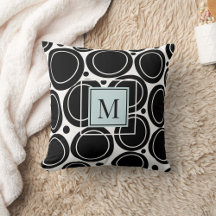 Personalized Monogram Mid Century Circles