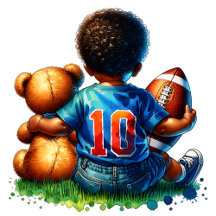Football Baby Boy and Teddy Bear Baby Shower 