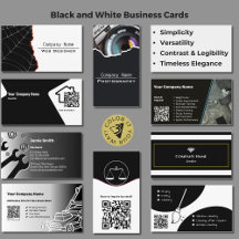 Black & White Business Cards