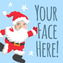 "Your Face Here" Funny Christmas Cards