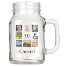 50th birthday party for him photo collage 