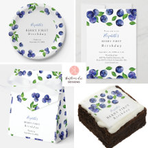 Berry First Birthday Party Blueberry