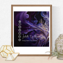 Mystical Amethyst Smoke Nebula Chakras 