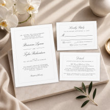 Classic Simple Elegant Formal Wedding 