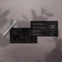 Gray and Black Vibrant and Bold Floral Pattern