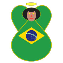 Brazilian Flag Angel Hanukkah Decor