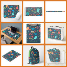 Objects Pattern Back to School Collection