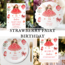 Strawberry Fairy First Birthday