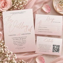 Modern Chic Calligraphy Wedding Collection