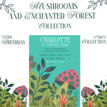 BIRTHDAY: Mushroom Art Fairycore - Baby Girl Party