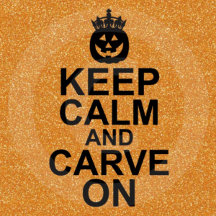 Keep Calm Carve On Pumpkin