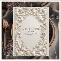 Ivory White Baroque Opulence Luxe Vintage Wedding 