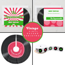 Vintage Vinyl Record Christmas