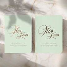 His & Her Vow Foil Books