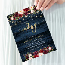 Rustic Marsala Floral Wedding 