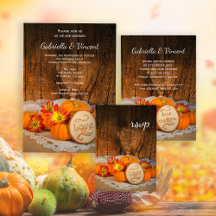 Rustic Pumpkins Fall Wedding