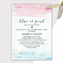 Watercolor Blue, Blush and Gold Baby Collection