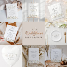 little wildflower baby shower