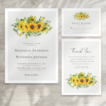 Rustic Sunflower Wedding Collection