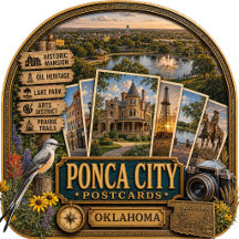 Ponca City Oklahoma Postcards/Gifts