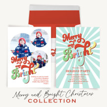 Merry and Bright Christmas Typography