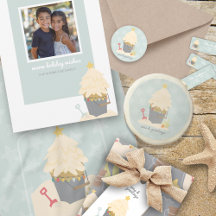 Beachy Christmas Sand Pail