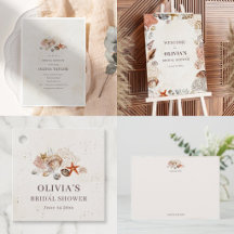 Coastal Seashell Beach Wedding Bridal Shower
