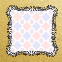 Easter Diamond Pattern with Decorated Eggs
