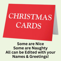 Christmas Cards - Nice Ones & Naughty Ones